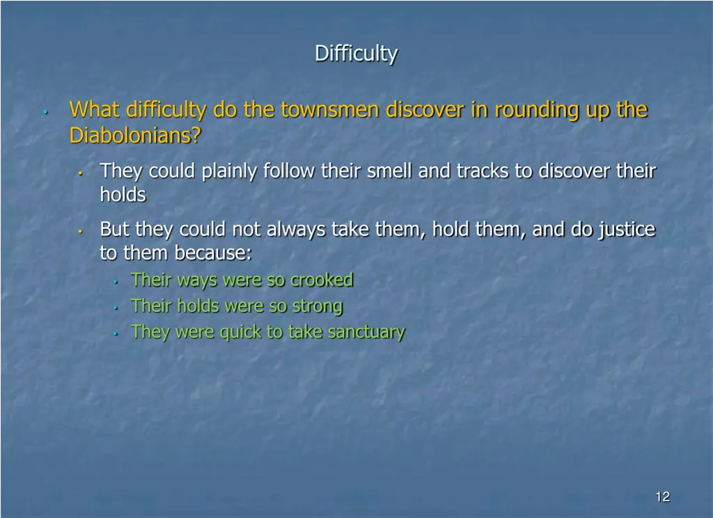 difficulty