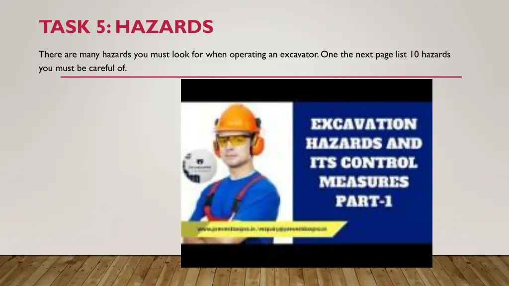 task 5 hazards