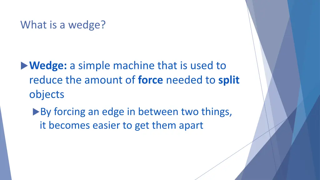what is a wedge 1
