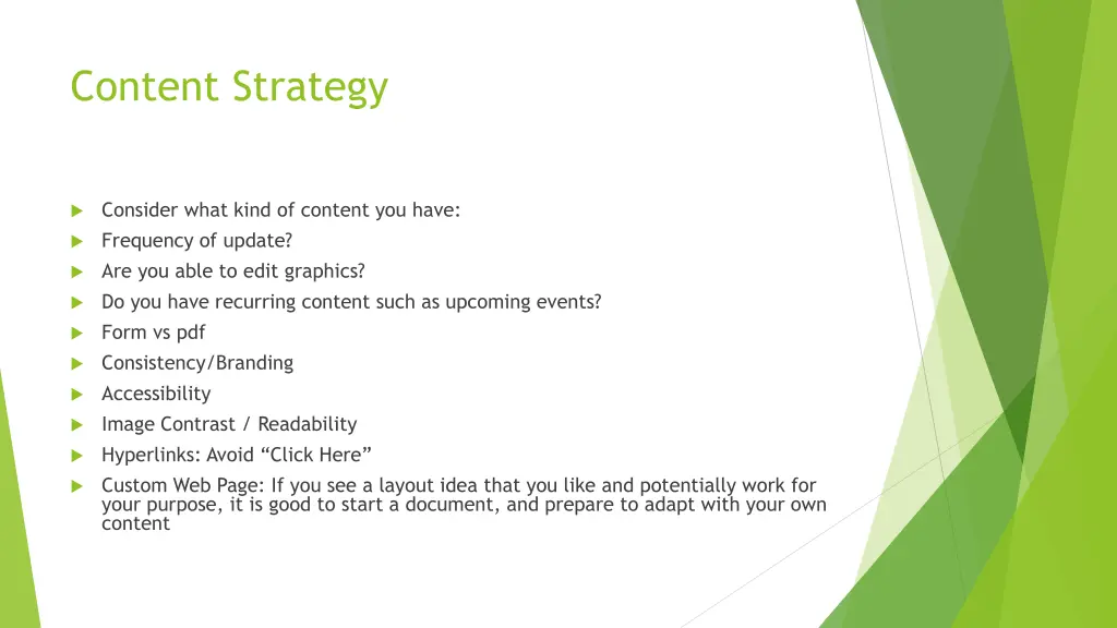 content strategy