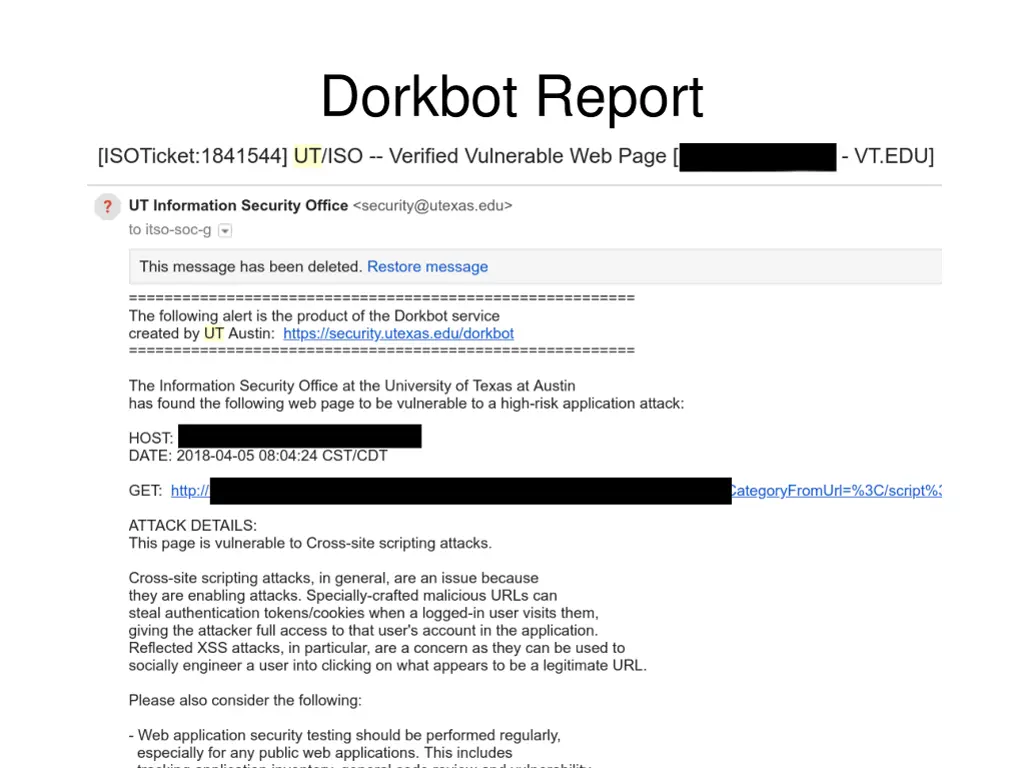 dorkbot report