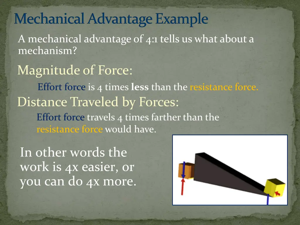 mechanical advantage example