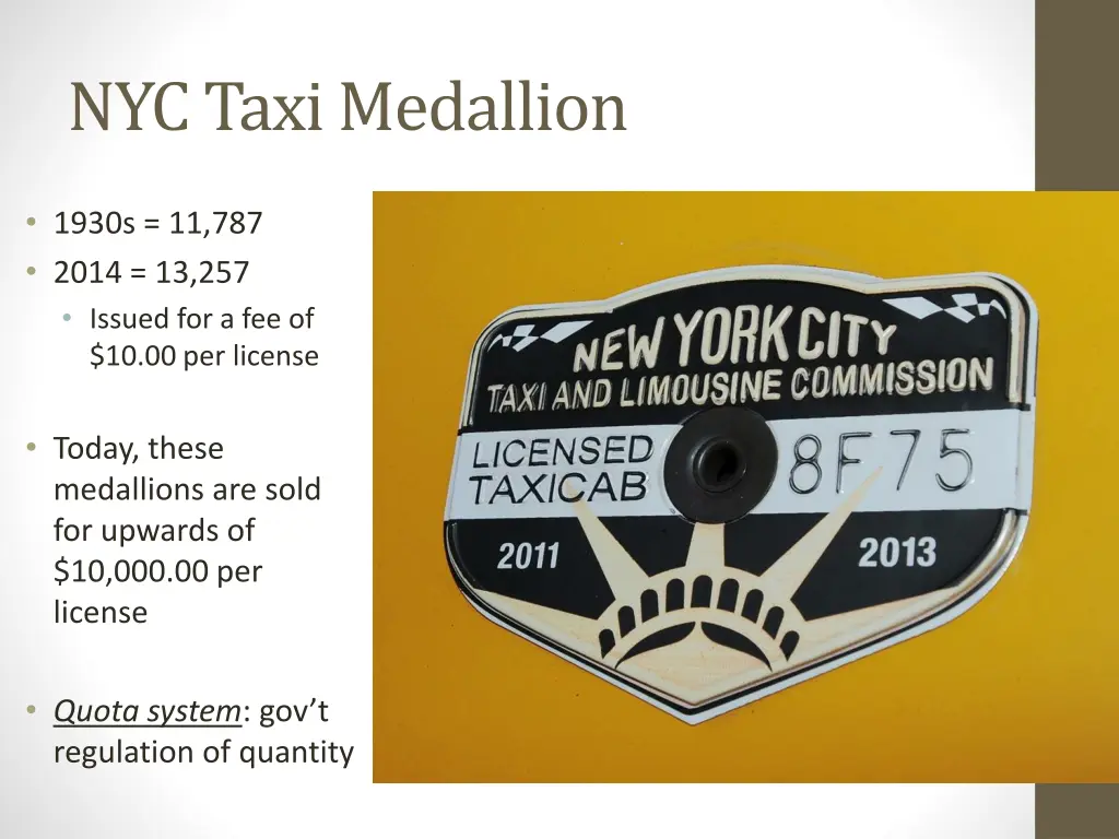 nyc taxi medallion