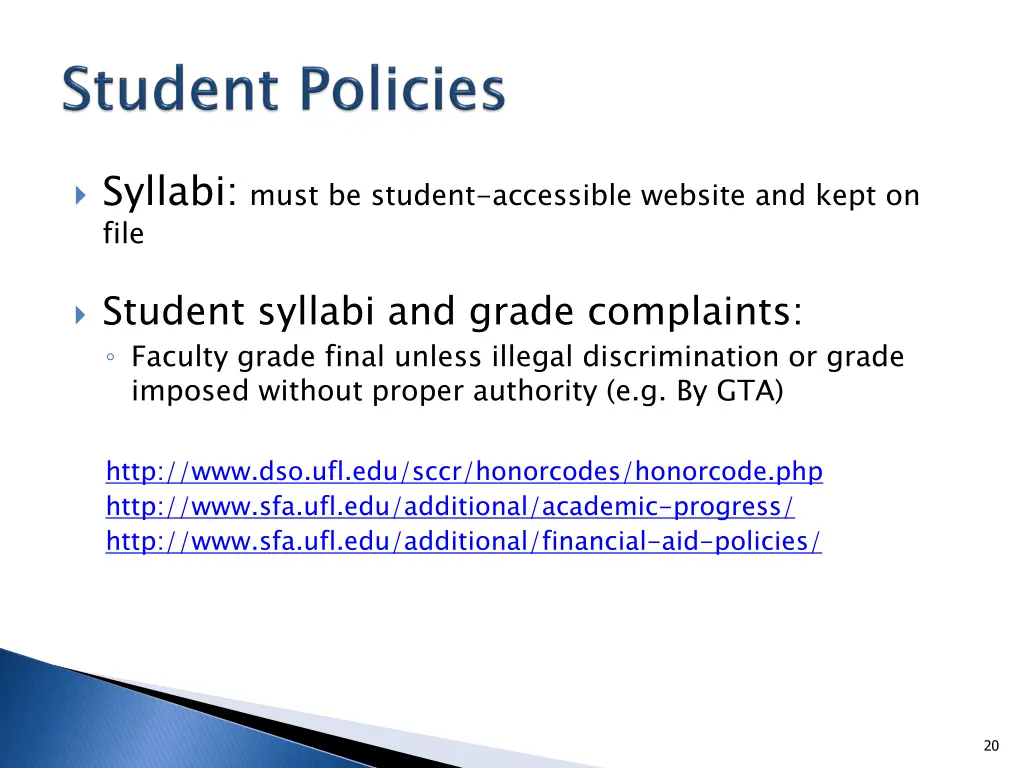 syllabi must be student accessible website