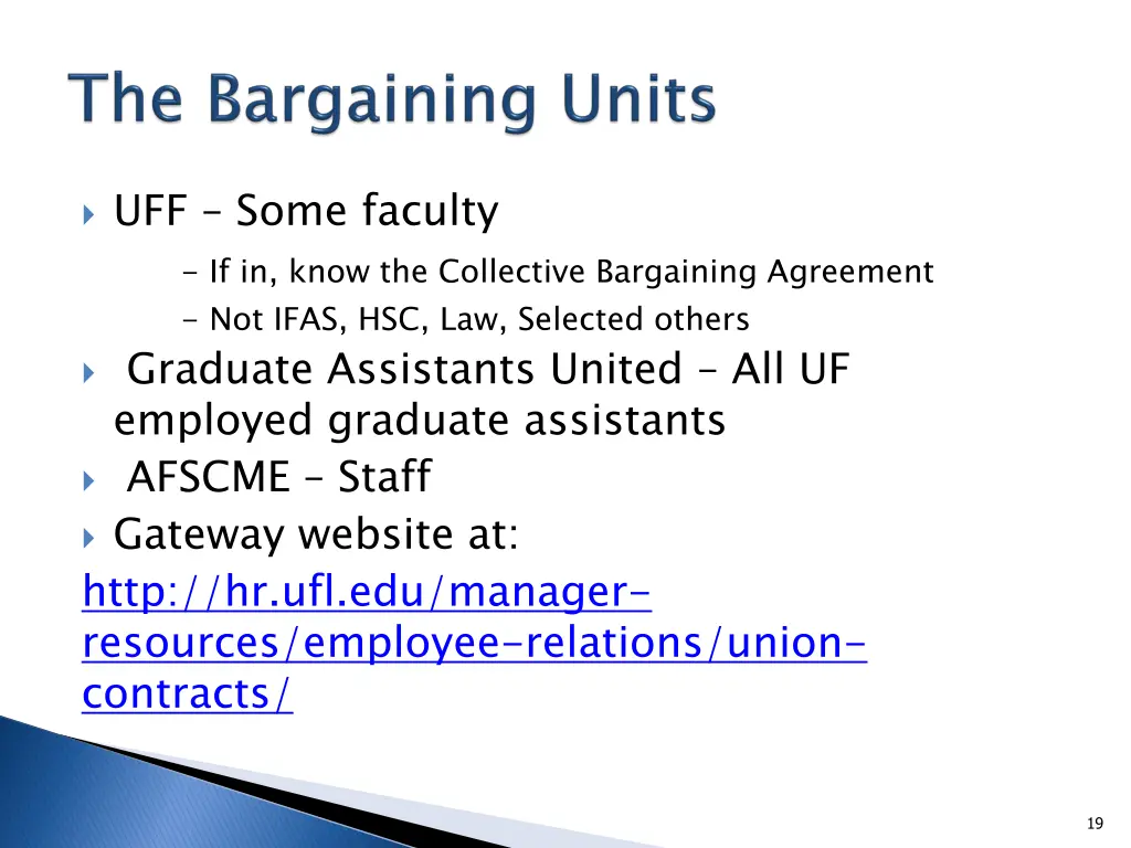 uff some faculty graduate assistants united