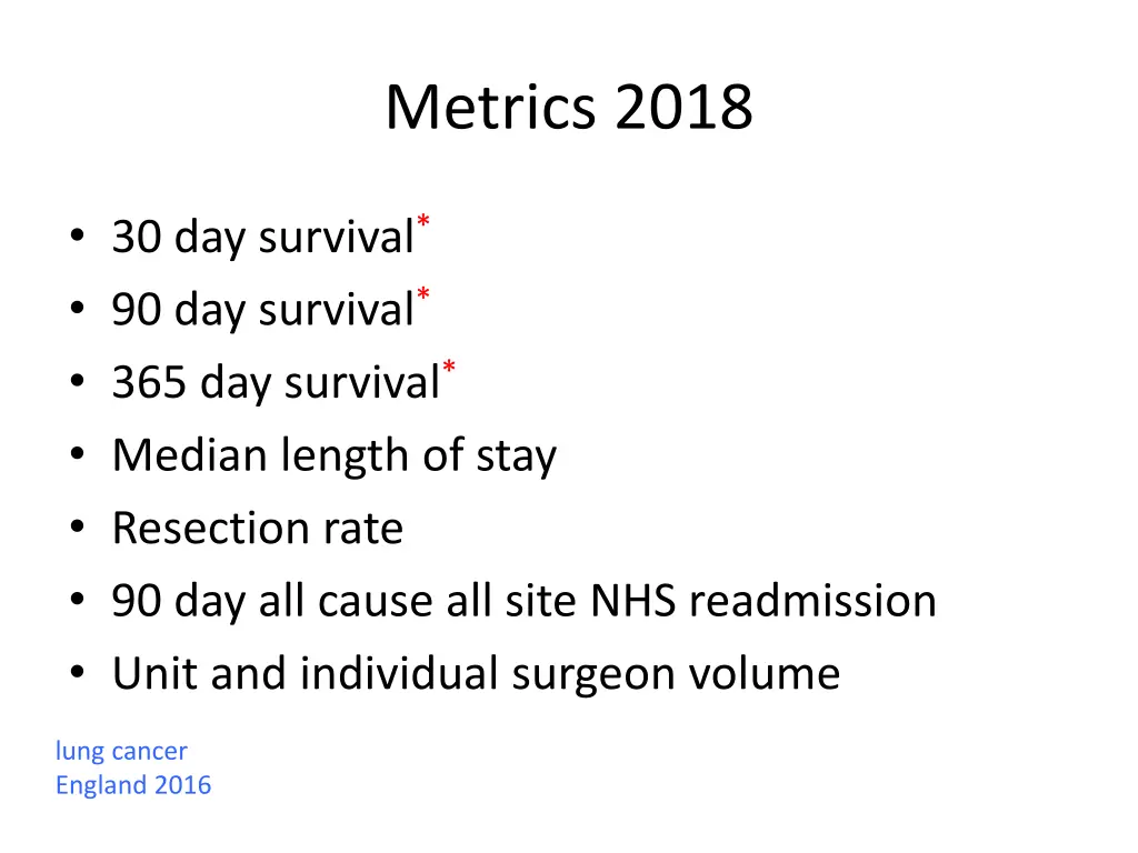 metrics 2018
