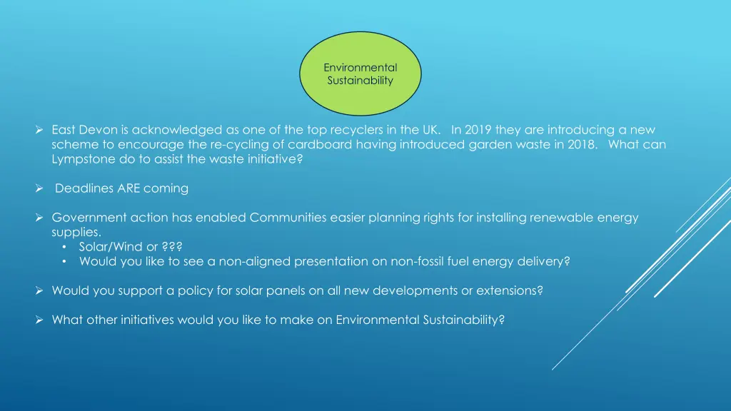 environmental sustainability