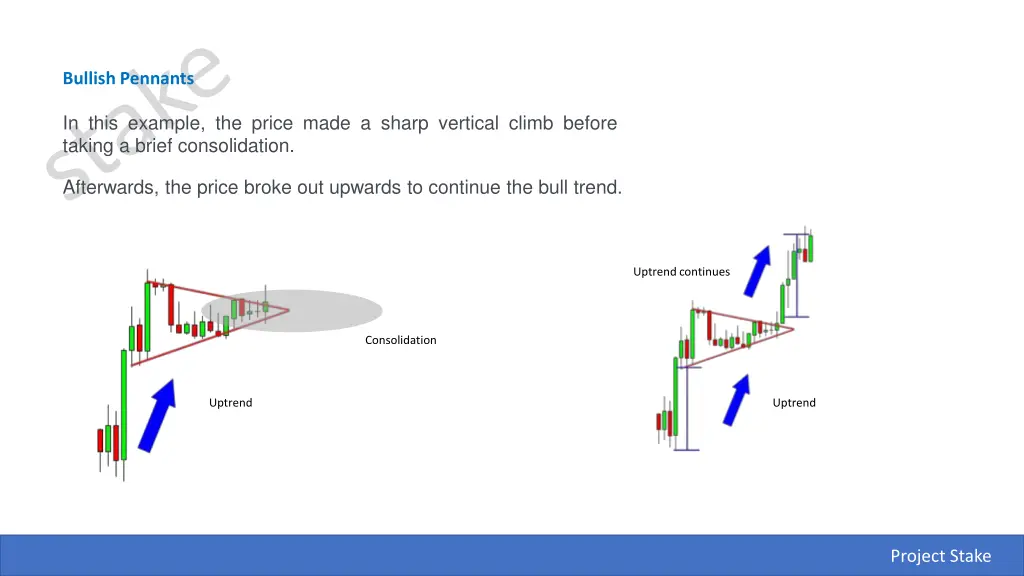 bullish pennants