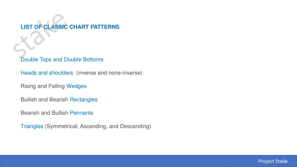 list of classic chart patterns