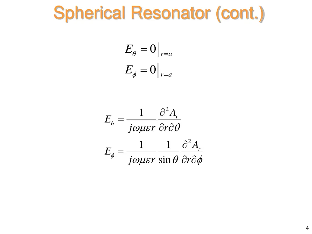 spherical resonator cont
