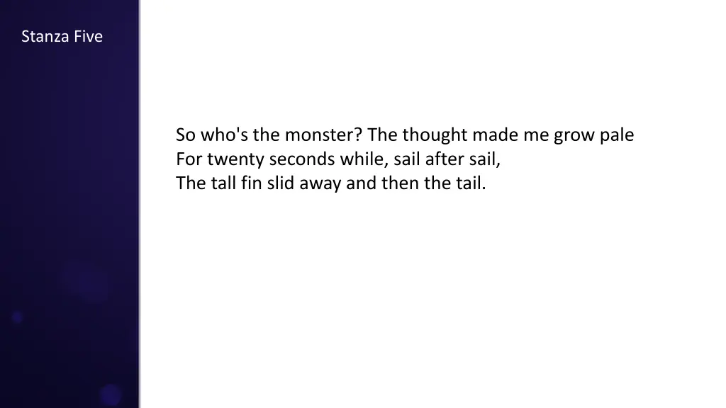 stanza five