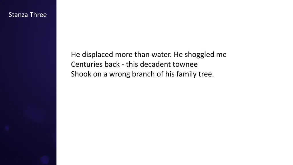 stanza three