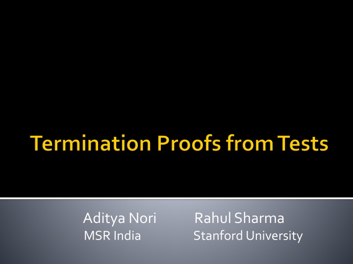 adityanori msr india stanford university