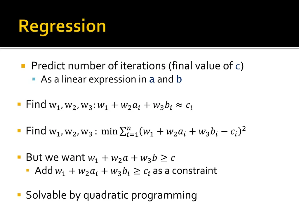 predict number of iterations final value
