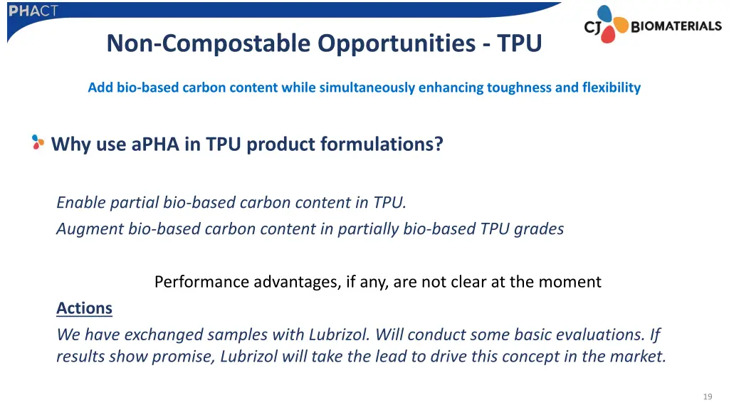 non compostable opportunities tpu