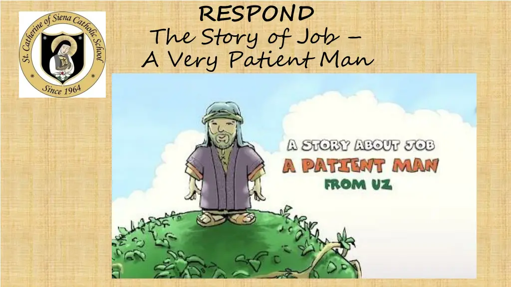 respond the story of job a very patient man