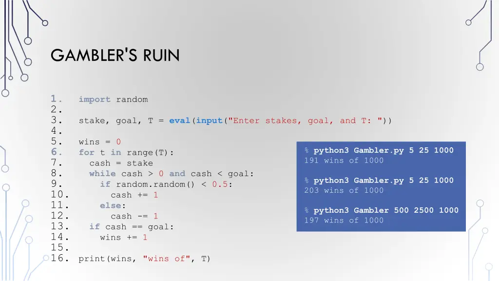 gambler s ruin 1