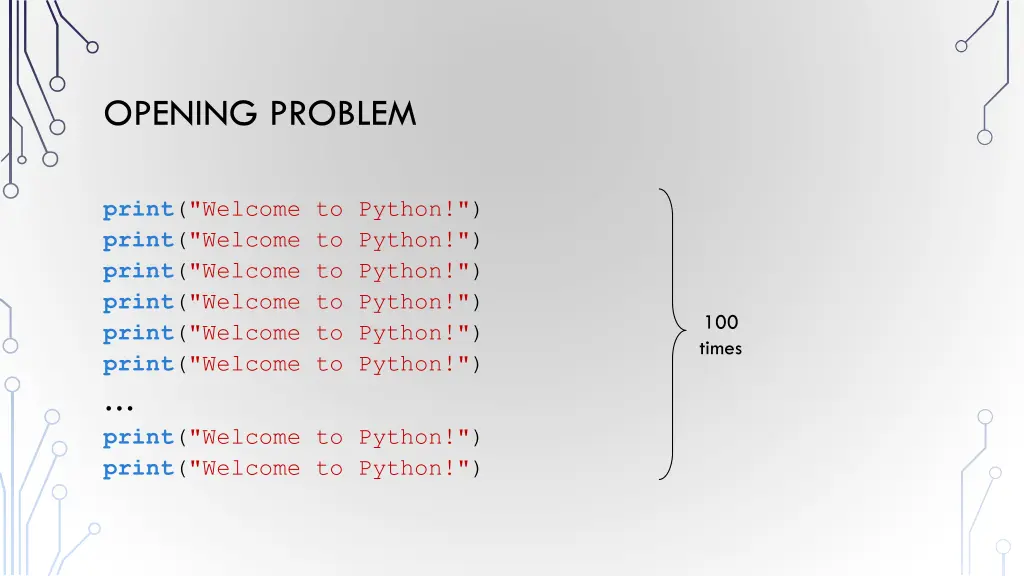 opening problem