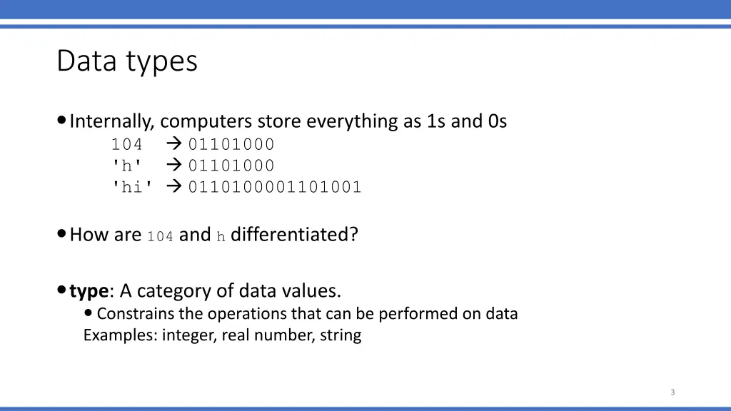data types
