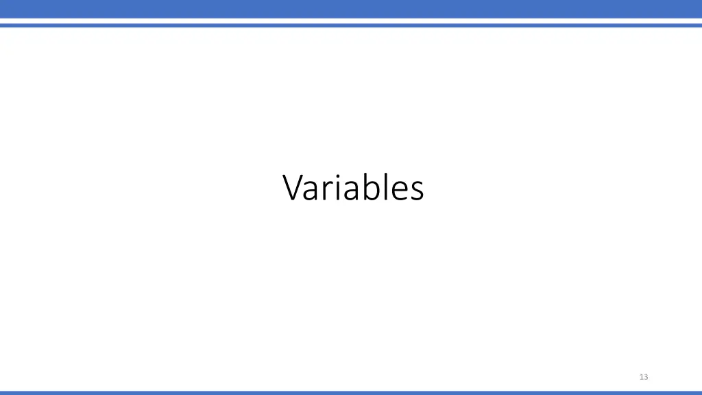 variables