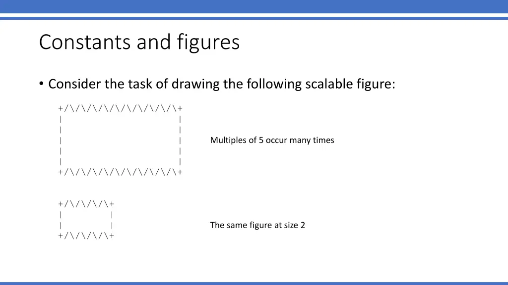 constants and figures