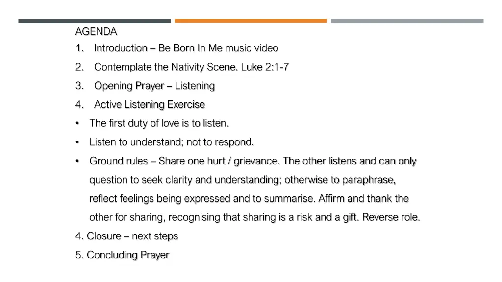 agenda 1 introduction be born in me music video