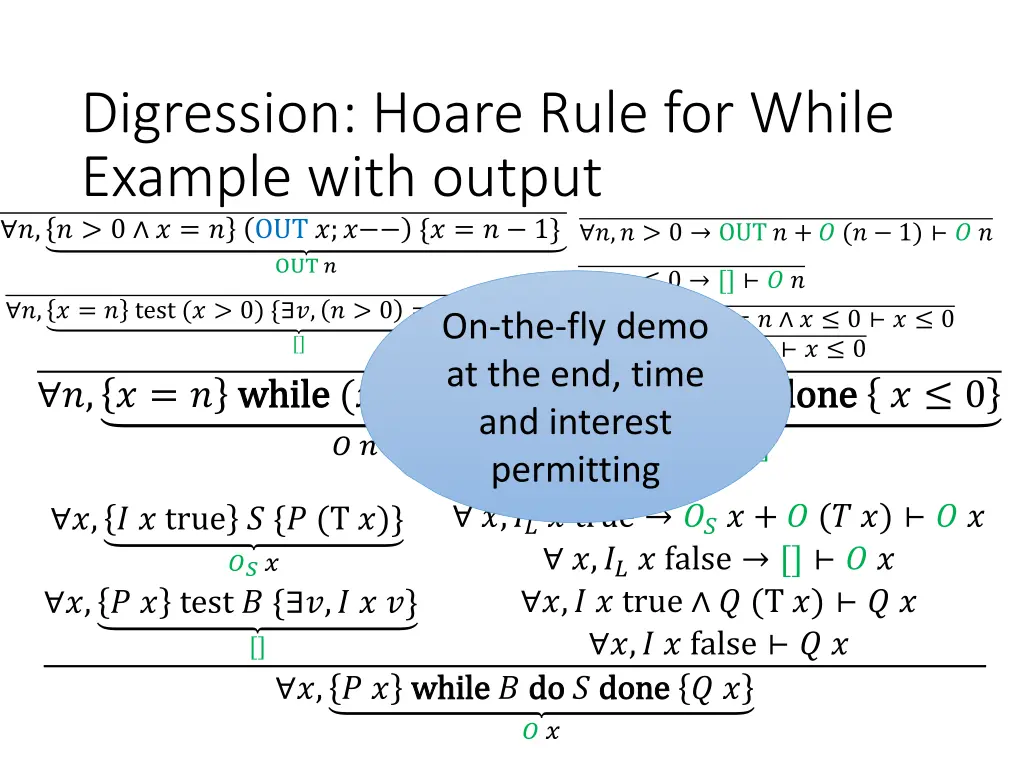 digression hoare rule for while example with 2