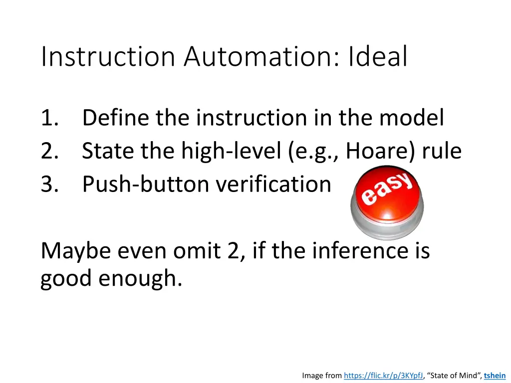 instruction automation ideal