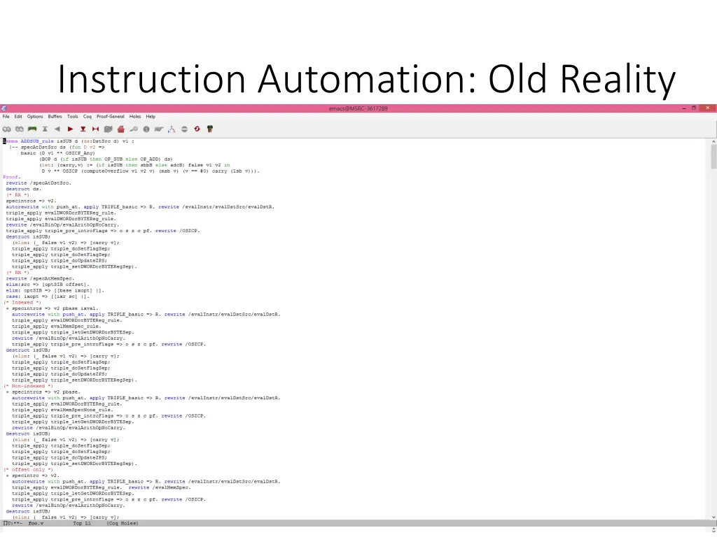instruction automation old reality 1