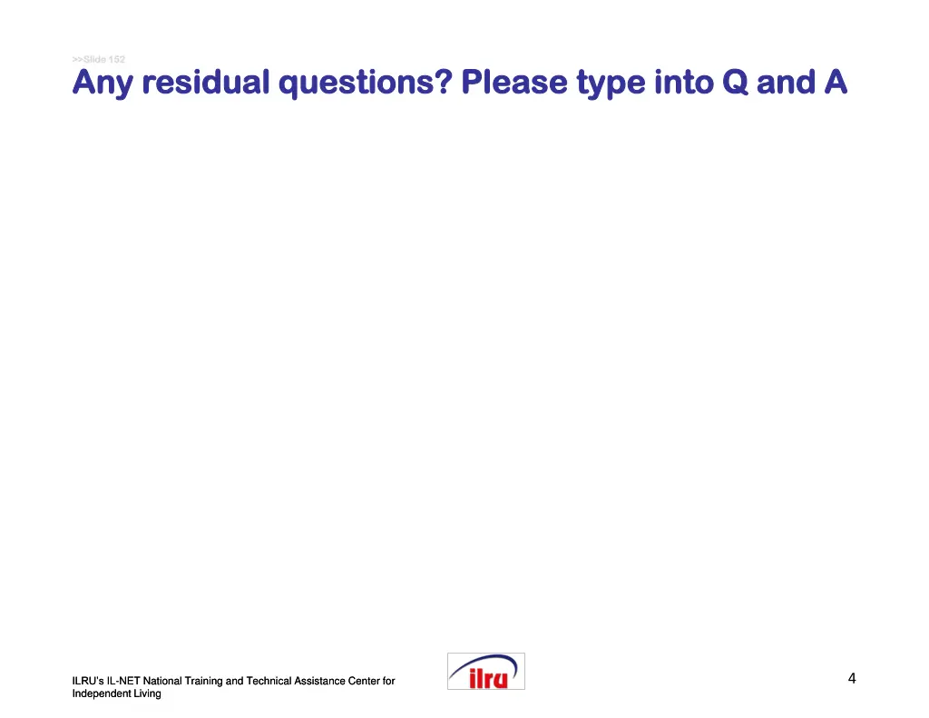 slide 152 slide 152 any residual questions please