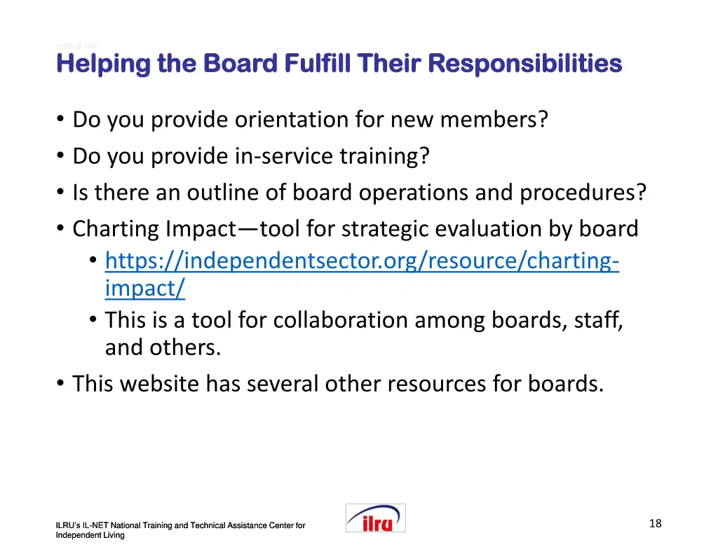 slide slide 166 helping the board fulfill their