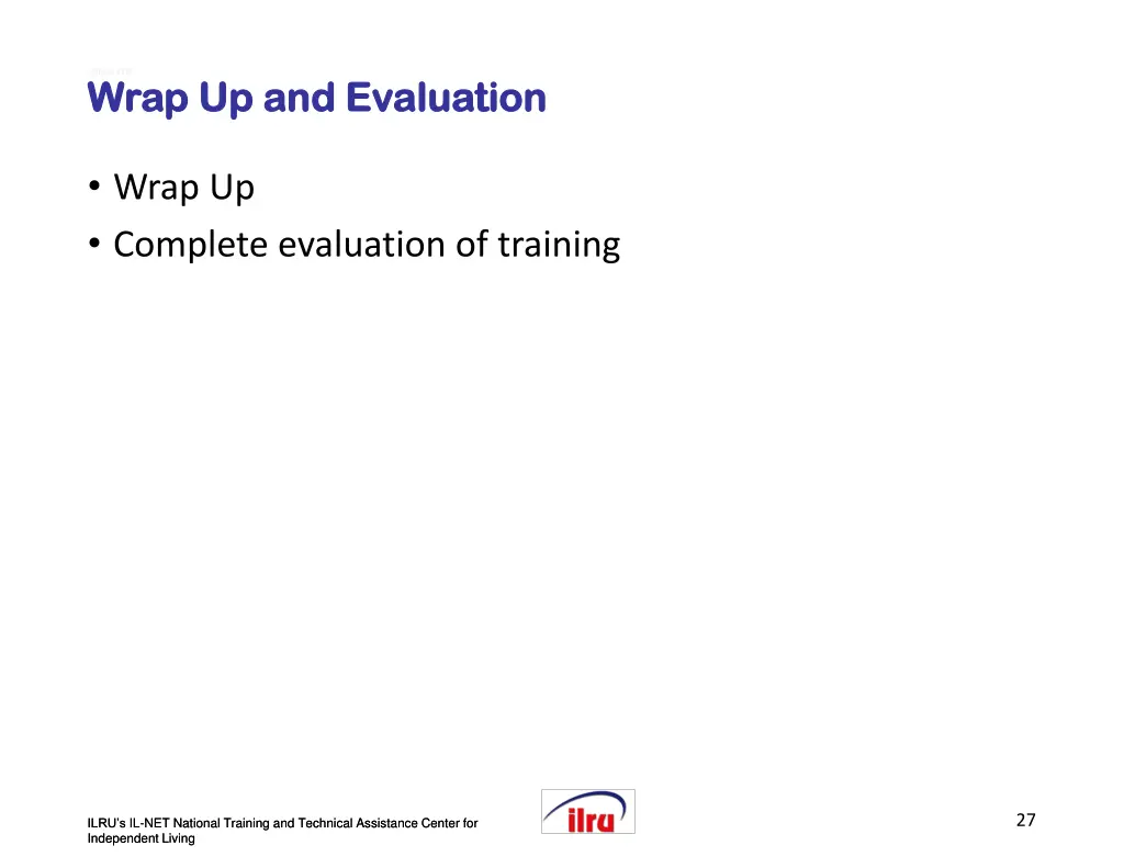slide slide 175 wrap up and evaluation wrap