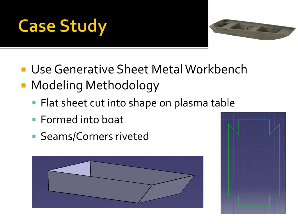 use generative sheet metal workbench modeling