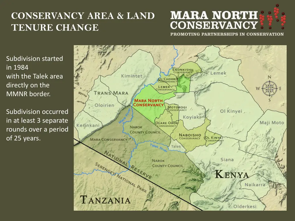 conservancy area land tenure change