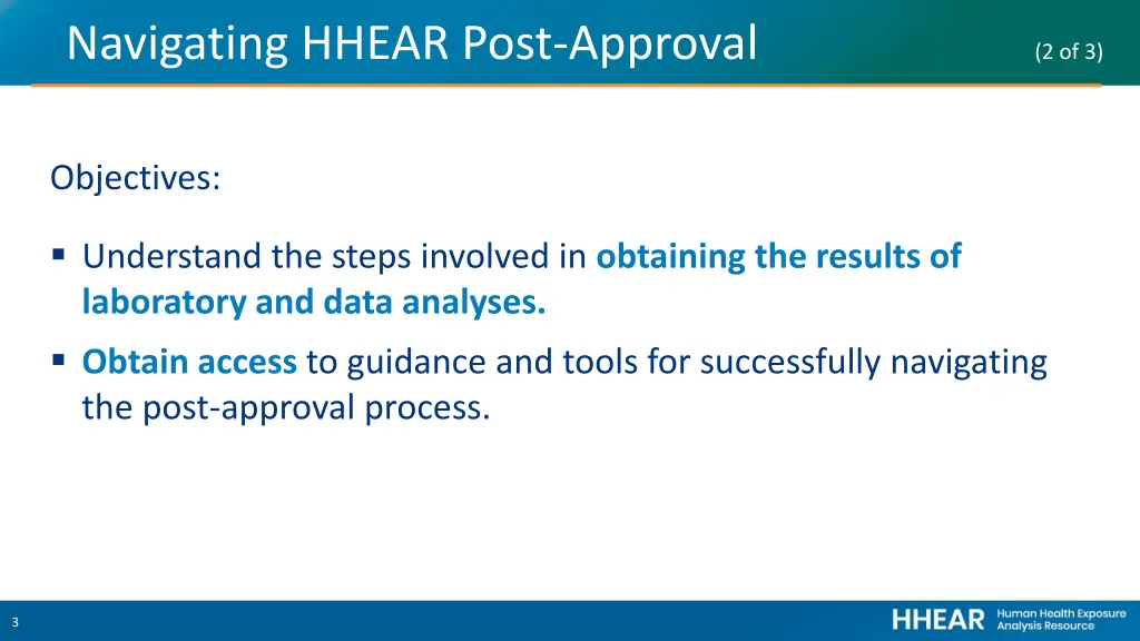 navigating hhear post approval 2 of 3