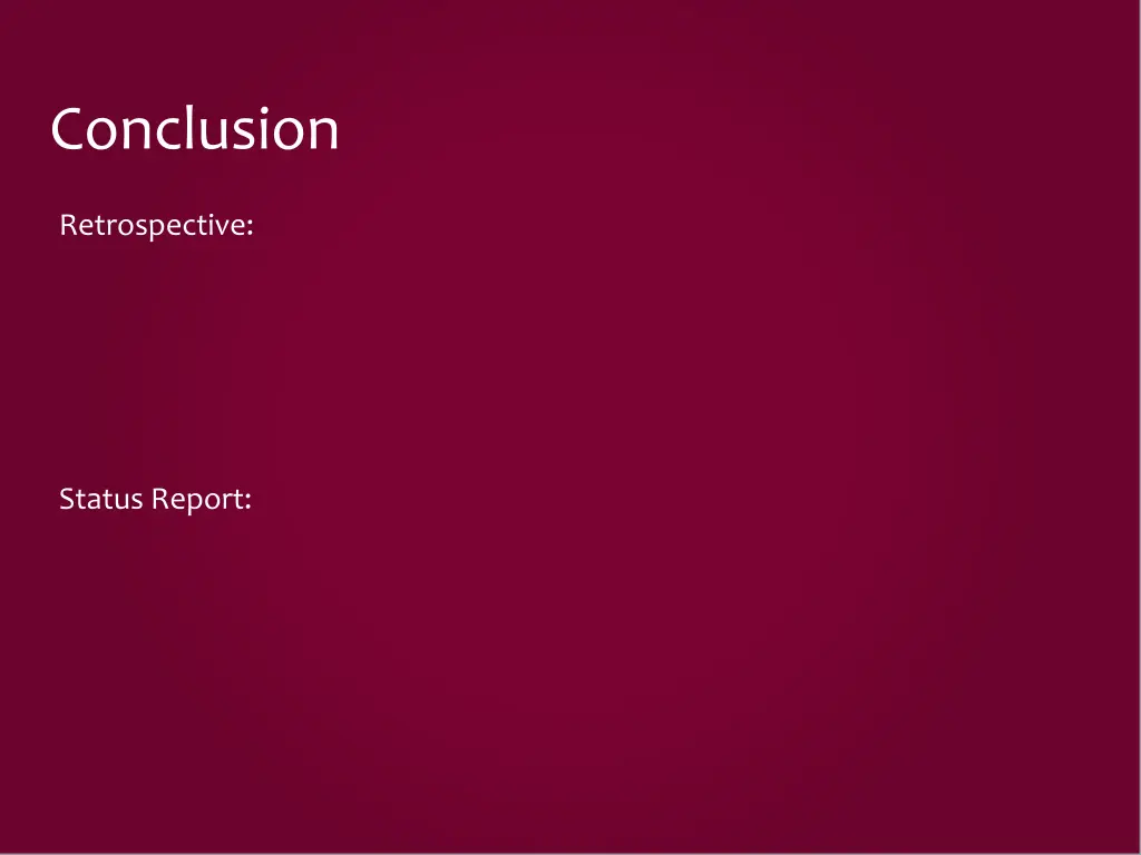 conclusion