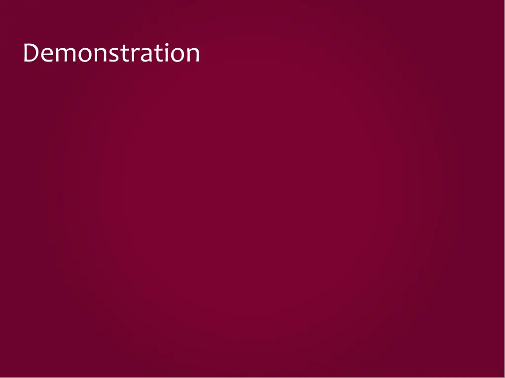 demonstration