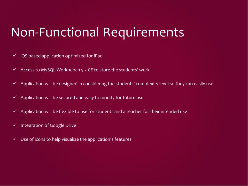 non functional requirements 1