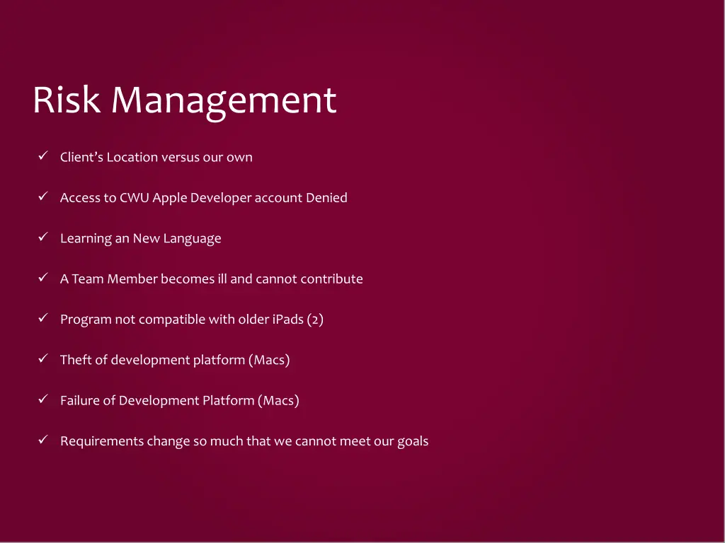 risk management
