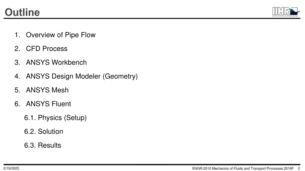 1 overview of pipe flow