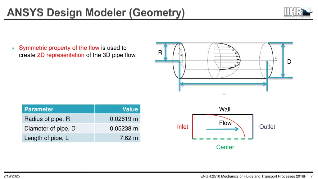 symmetric property of the flow is used to create