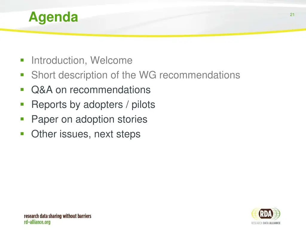 agenda 2