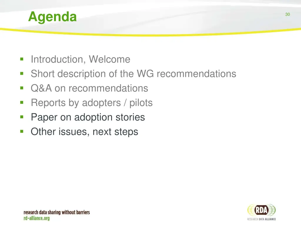 agenda 3