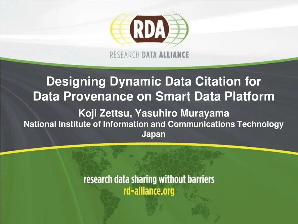 designing dynamic data citation for data