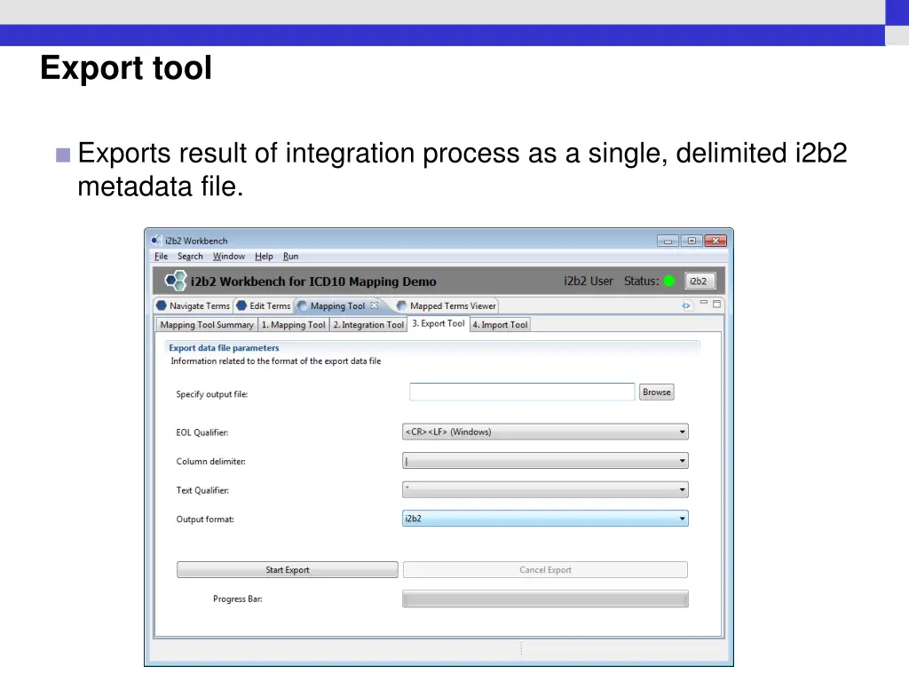export tool