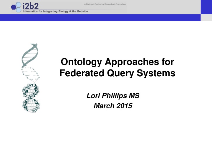 ontology approaches for federated query systems