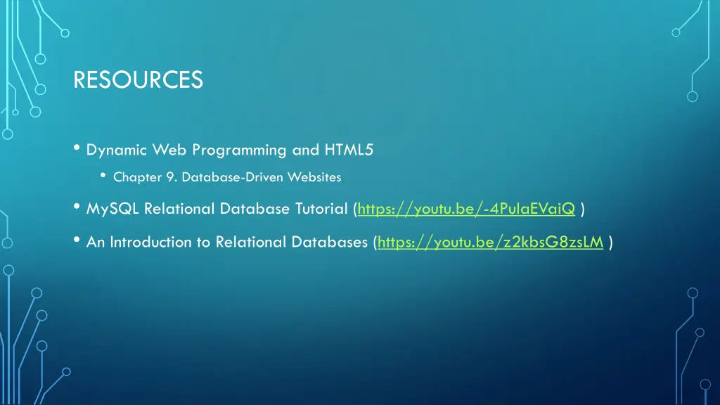 resources