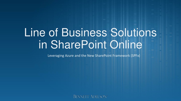 line of business solutions in sharepoint online