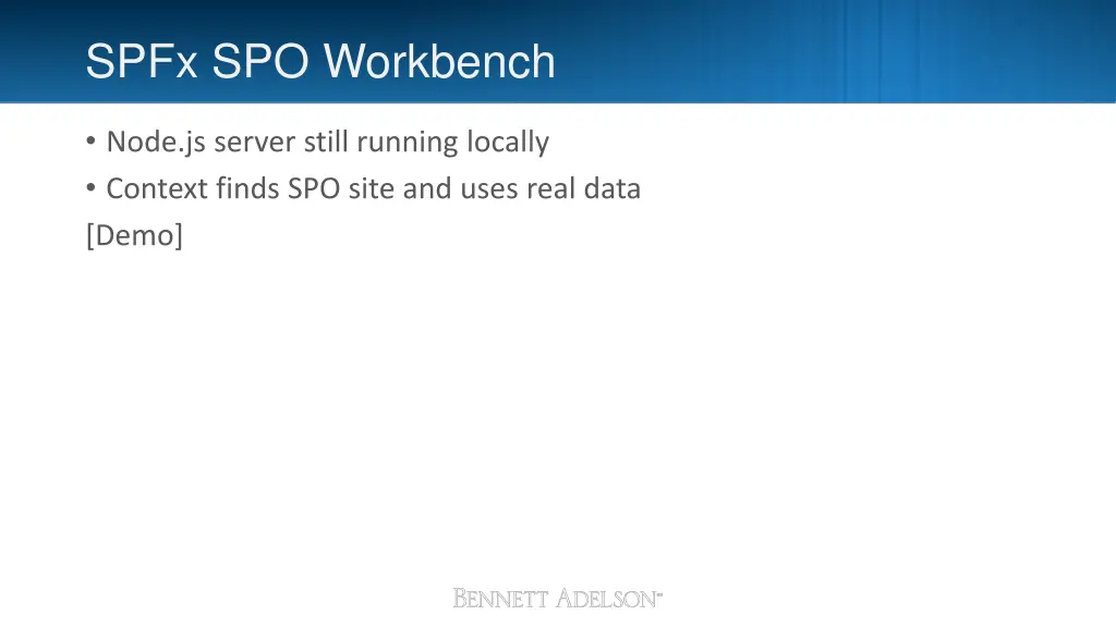 spfx spo workbench