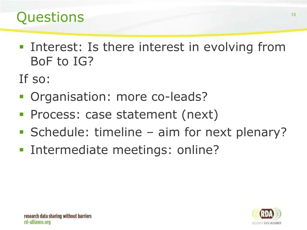 questions